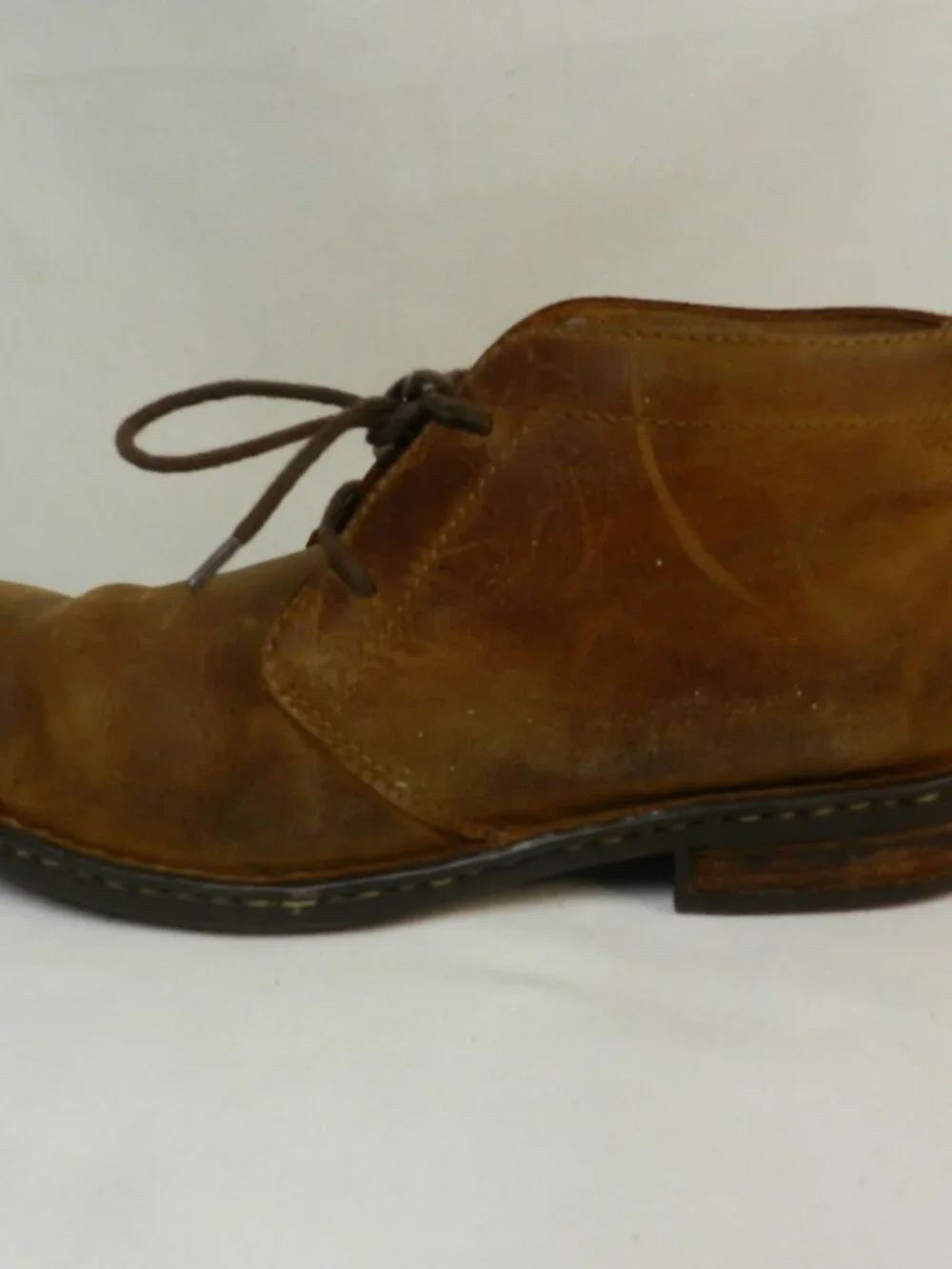 Born Harrison Men Leather ankle Boots Lace Up Chukka Casual brown Size Sz 11.5